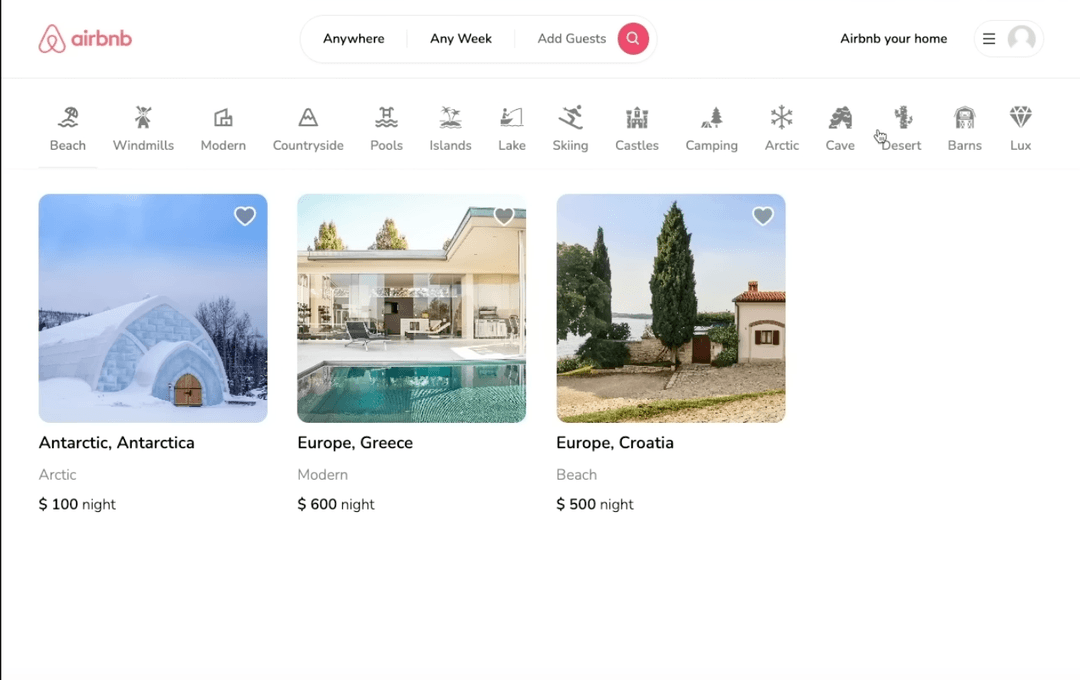 Airbnb Clone