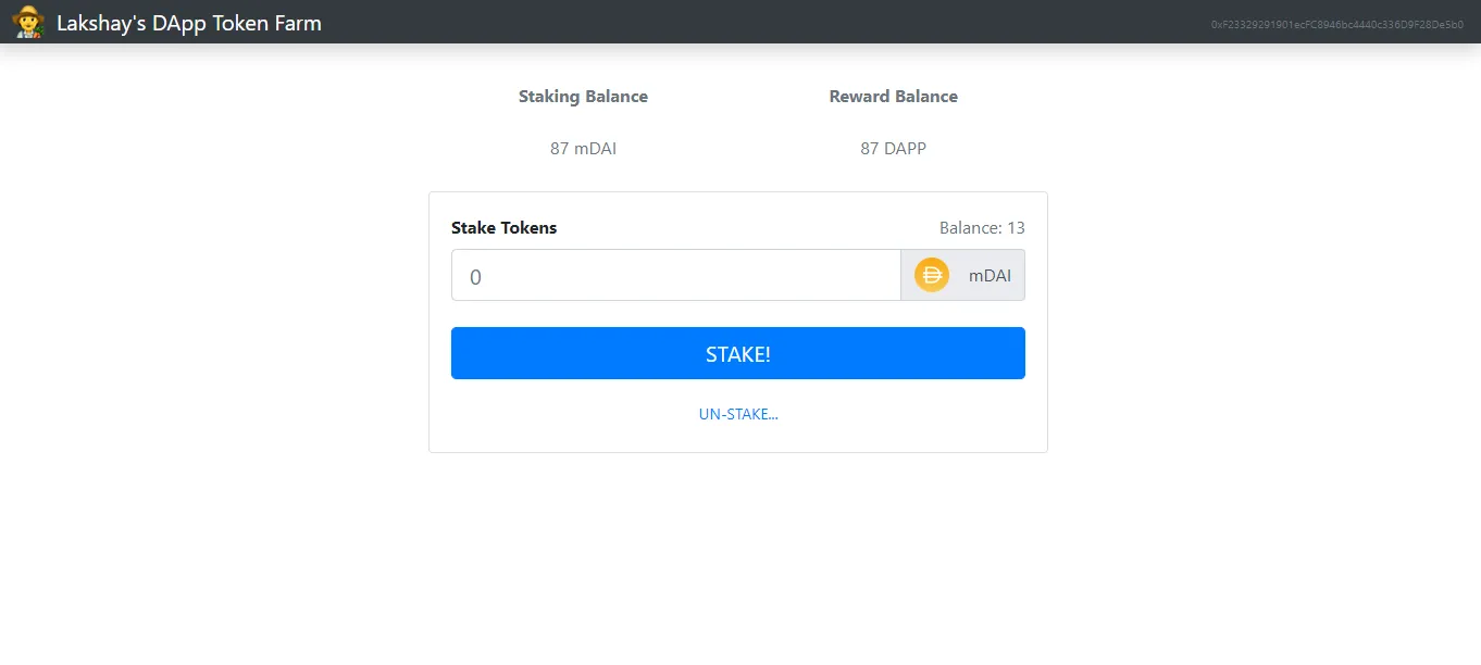 Defi Token Farm